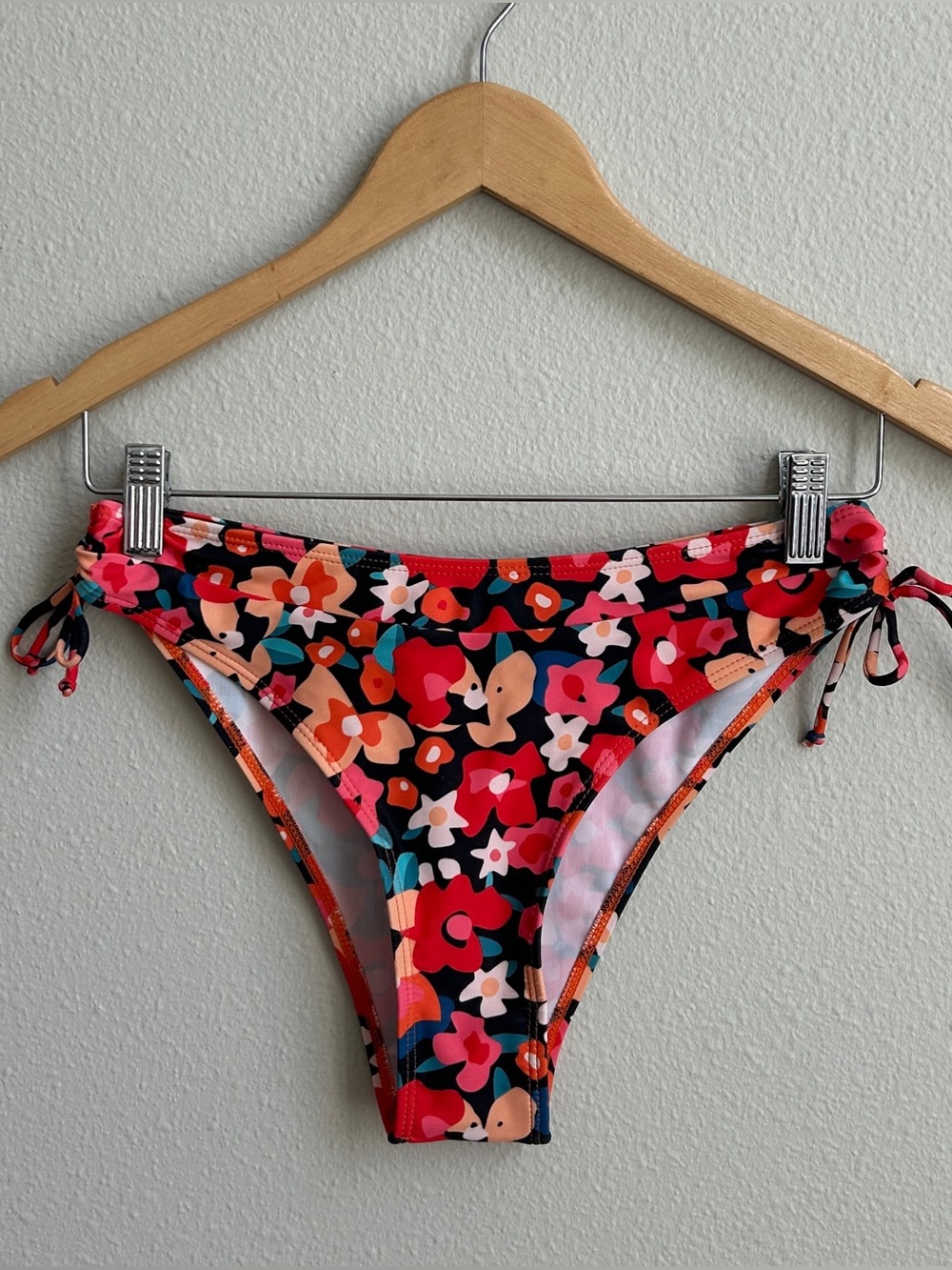 Floral Tie-Side Bikini Bottom in Multi-Color